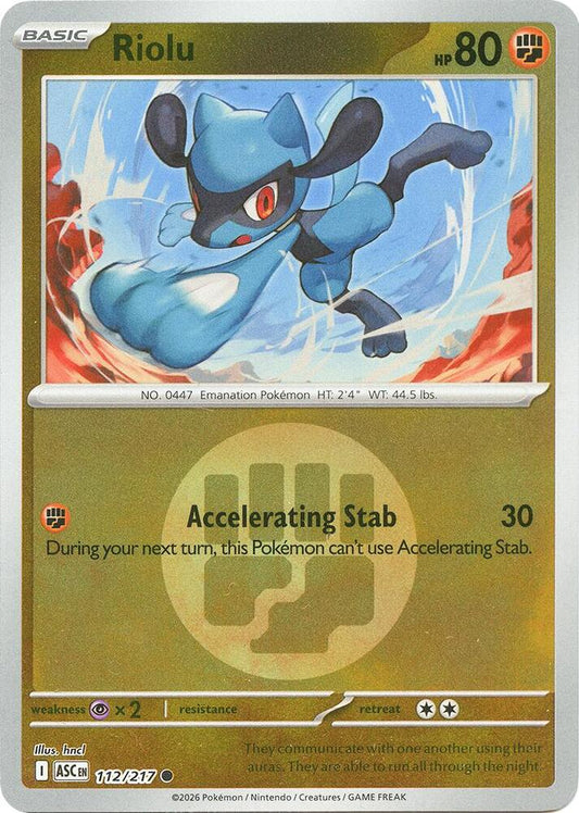 Riolu (Energy Symbol Pattern) (112/217) [ME: Ascended Heroes]