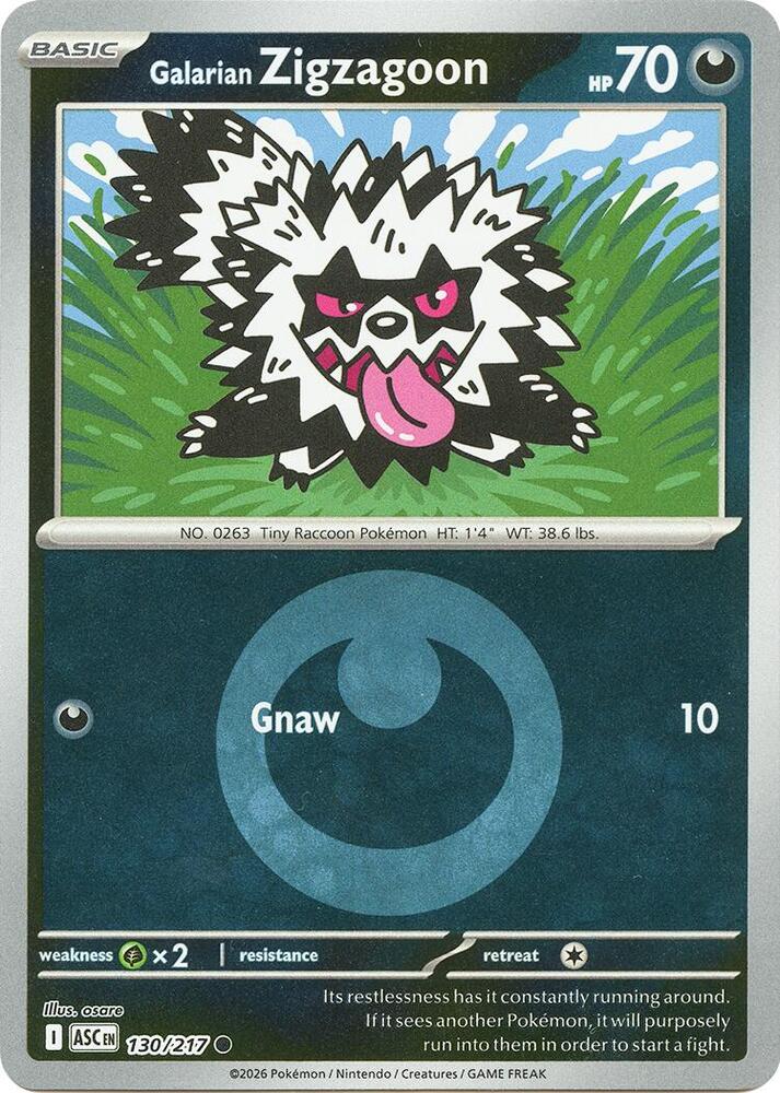 Galarian Zigzagoon (Energy Symbol Pattern) (130/217) [ME: Ascended Heroes]