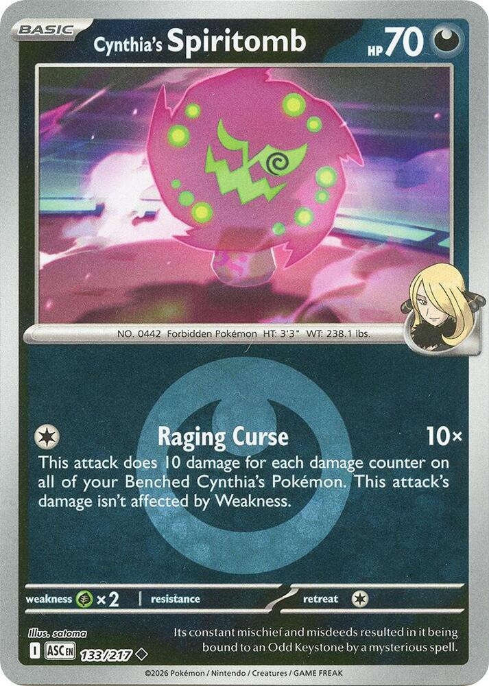 Cynthia's Spiritomb - 133/217 (Energy Symbol Pattern) [ME: Ascended Heroes]