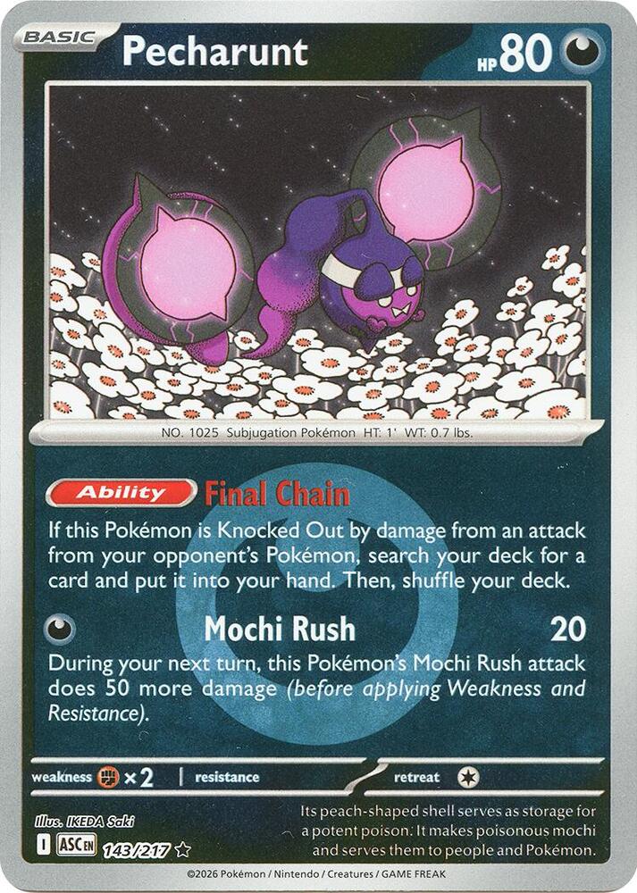 Pecharunt (Energy Symbol Pattern) (143/217) [ME: Ascended Heroes]