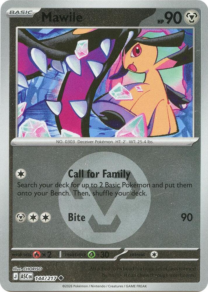 Mawile - 144/217 (Energy Symbol Pattern) [ME: Ascended Heroes]