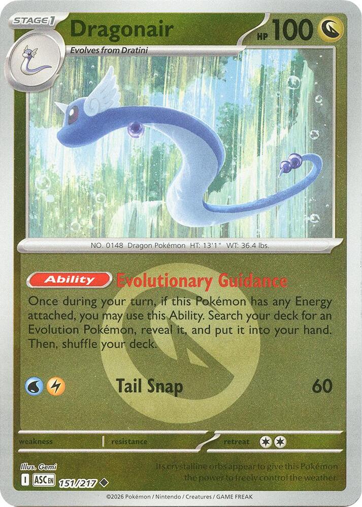 Dragonair (Energy Symbol Pattern) (151/217) [ME: Ascended Heroes]