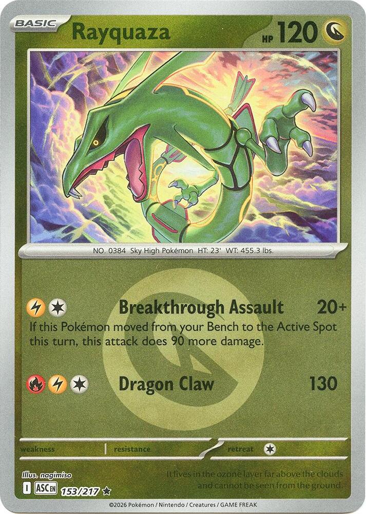 Rayquaza (Energy Symbol Pattern) (153/217) [ME: Ascended Heroes]