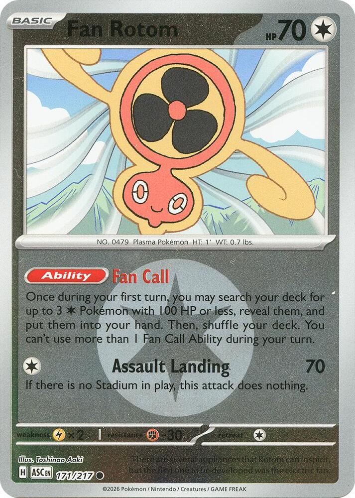 Fan Rotom - 171/217 (Energy Symbol Pattern) [ME: Ascended Heroes]