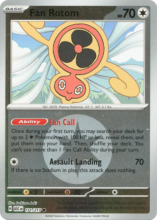 Fan Rotom - 171/217 (Energy Symbol Pattern) [ME: Ascended Heroes]