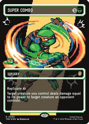 Super Combo (Borderless) (Surge Foil) (TMC-095) - Commander: Teenage Mutant Ninja Turtles Foil