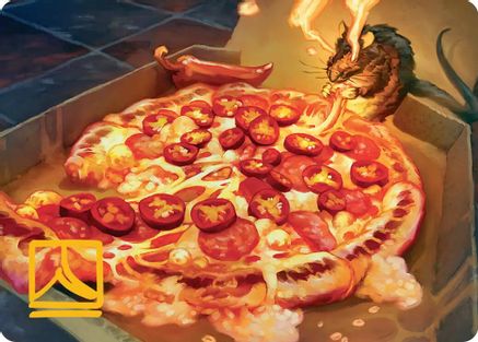 Spicy Oatmeal Pizza Art Card (ASTMT-011) - Art Series: Teenage Mutant Ninja Turtles