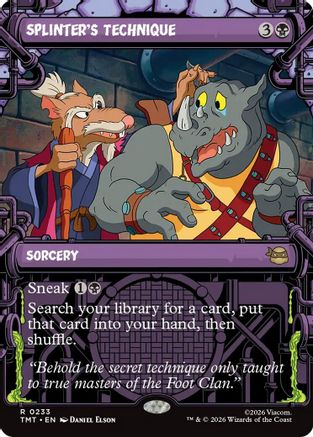 Splinter's Technique (Showcase) (TMT-233) - Teenage Mutant Ninja Turtles