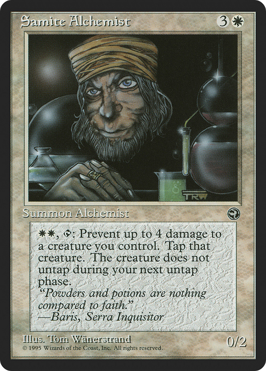 Samite Alchemist (Taysir Flavor Text) [Homelands]