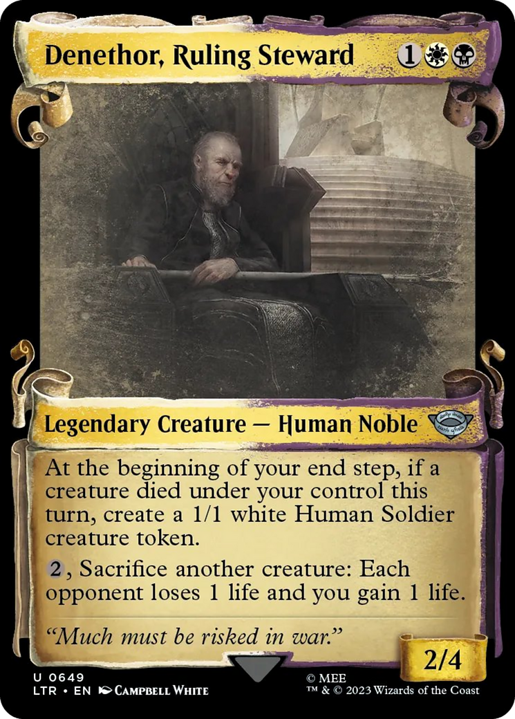Denethor, Ruling Steward (LTR-649) - The Lord of the Rings: Tales of Middle-earth: (Showcase)