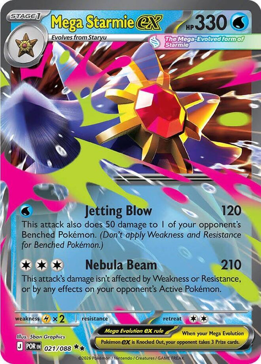 Mega Starmie ex - 021/088 [ME03: Perfect Order]