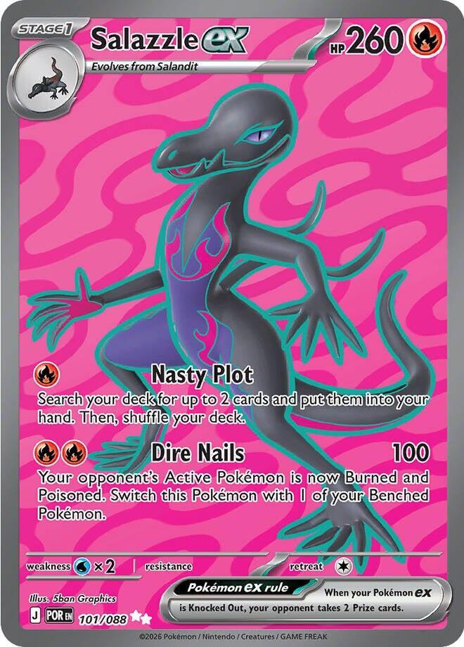 Salazzle ex - 101/088 [ME03: Perfect Order]