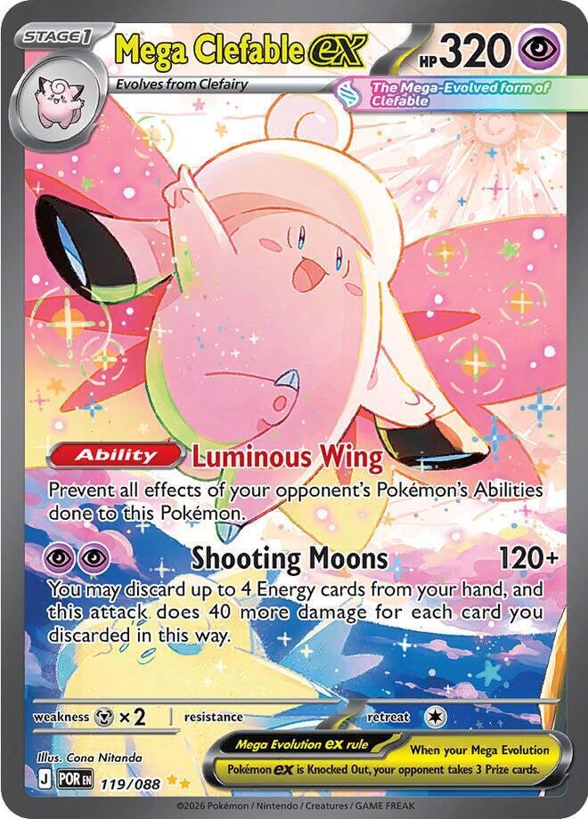Mega Clefable ex - 119/088 [ME03: Perfect Order]