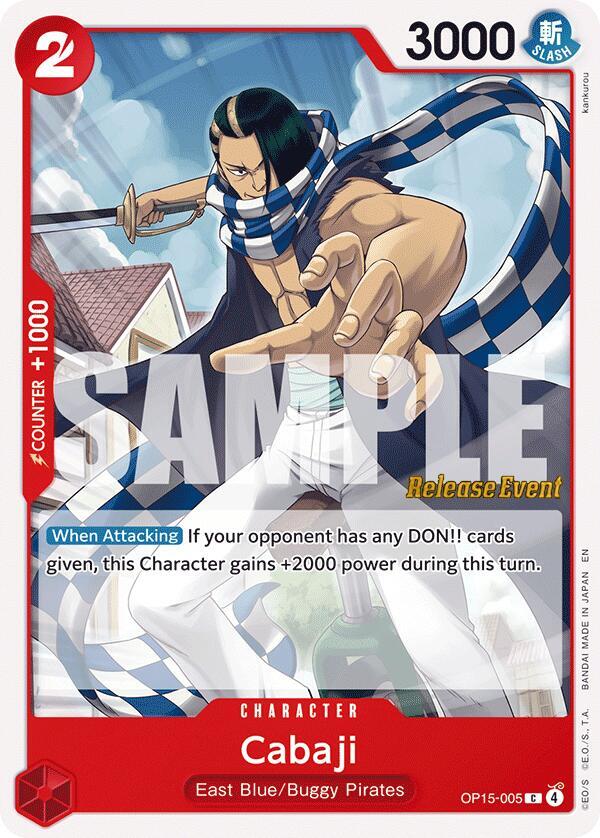 Cabaji (OP15-005) [Adventure on Kami's Island Release Event Cards]