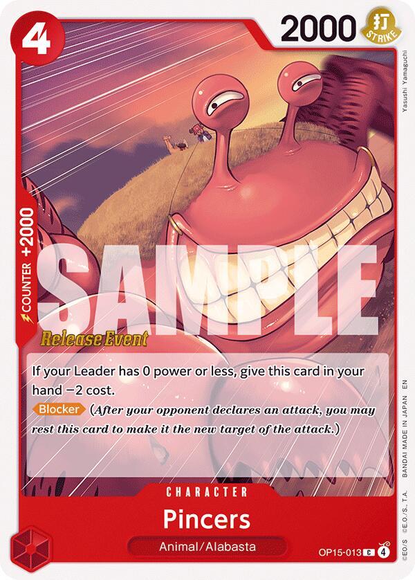 Pincers (OP15-013) [Adventure on Kami's Island Release Event Cards]