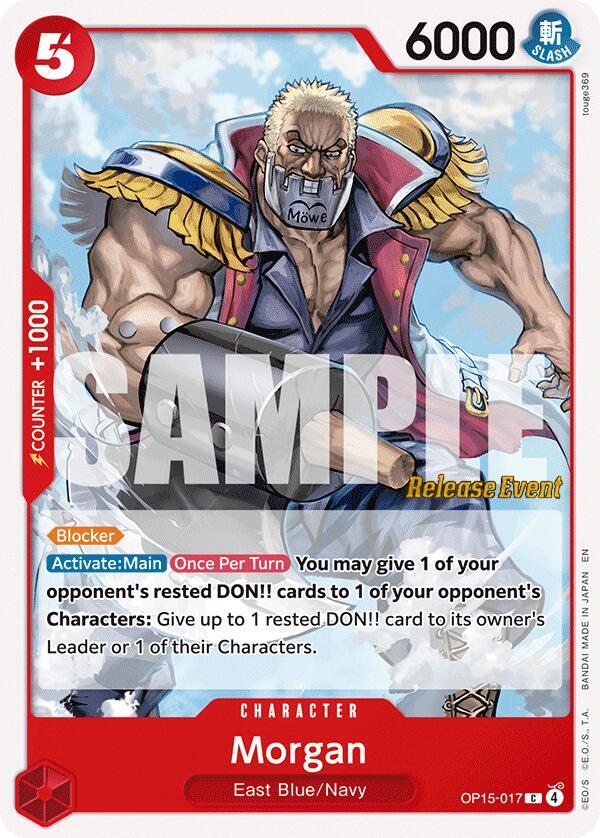 Morgan (OP15-017) [Adventure on Kami's Island Release Event Cards]