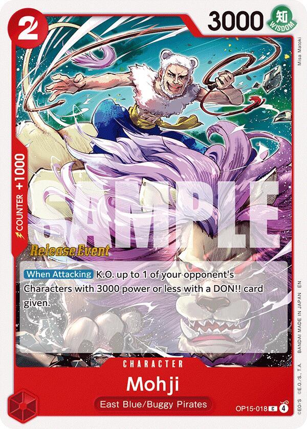 Mohji (OP15-018) [Adventure on Kami's Island Release Event Cards]