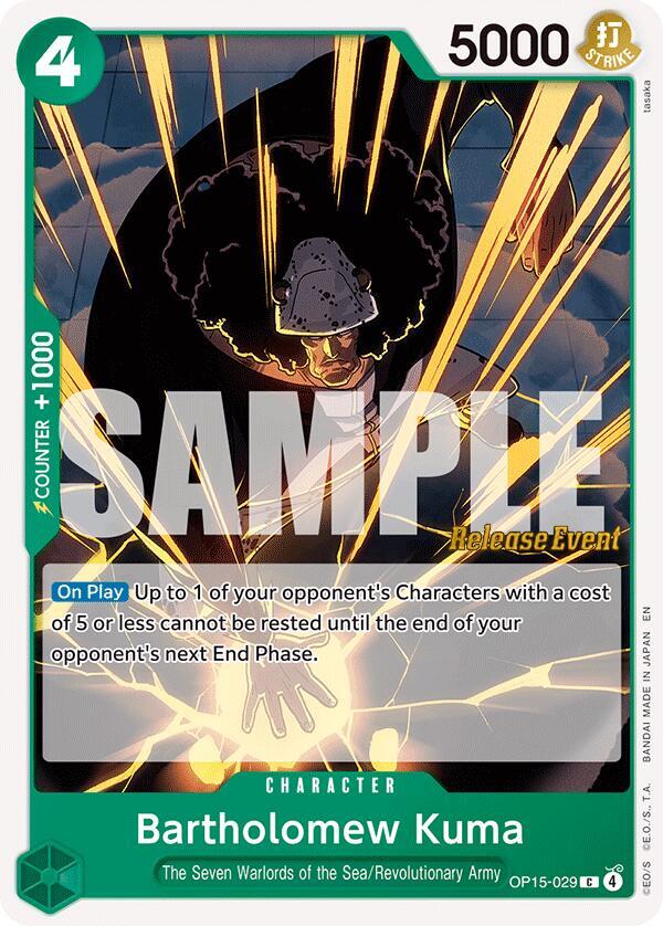 Bartholomew Kuma (OP15-029) [Adventure on Kami's Island Release Event Cards]