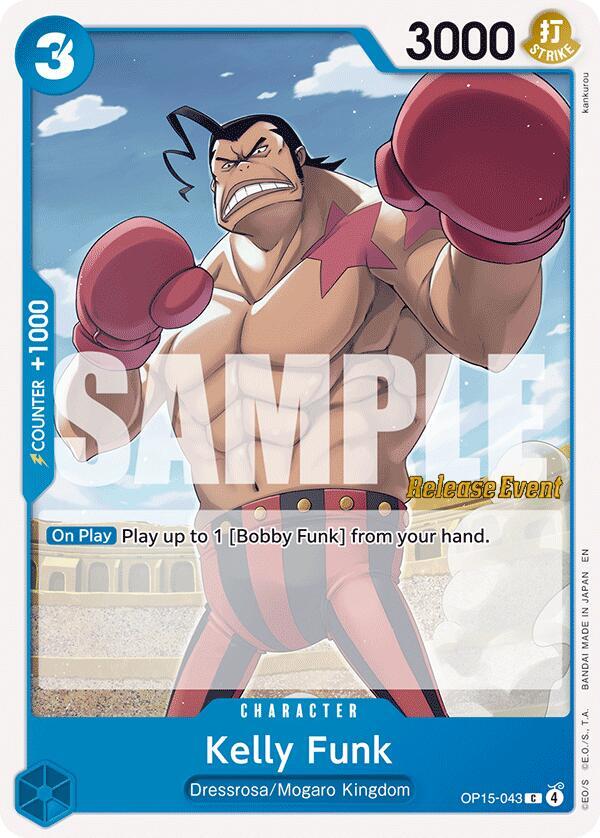 Kelly Funk (OP15-043) [Adventure on Kami's Island Release Event Cards]