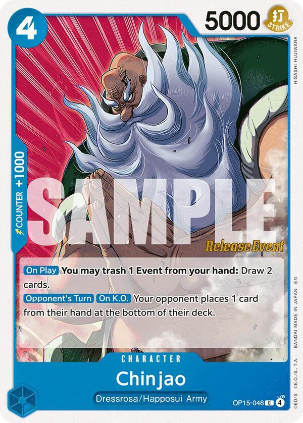 Chinjao (OP15-048) [Adventure on Kami's Island Release Event Cards]