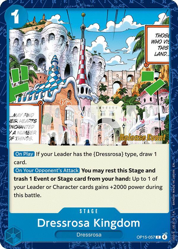 Dressrosa Kingdom (OP15-057) [Adventure on Kami's Island Release Event Cards]