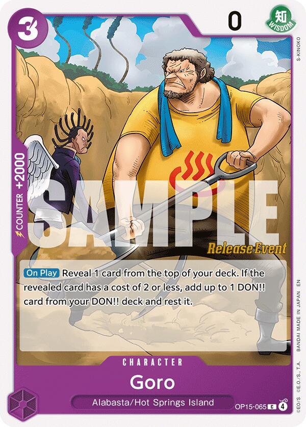 Goro (OP15-065) [Adventure on Kami's Island Release Event Cards]
