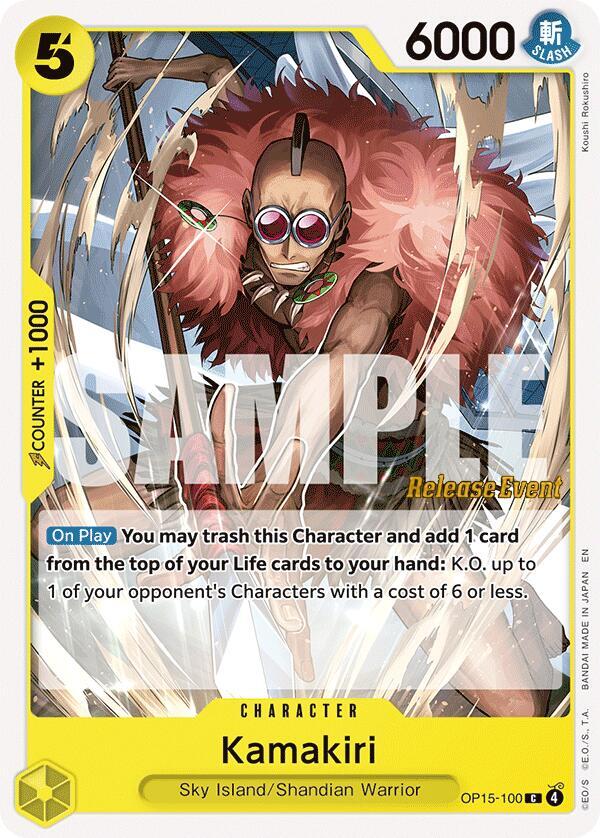Kamakiri (OP15-100) [Adventure on Kami's Island Release Event Cards]