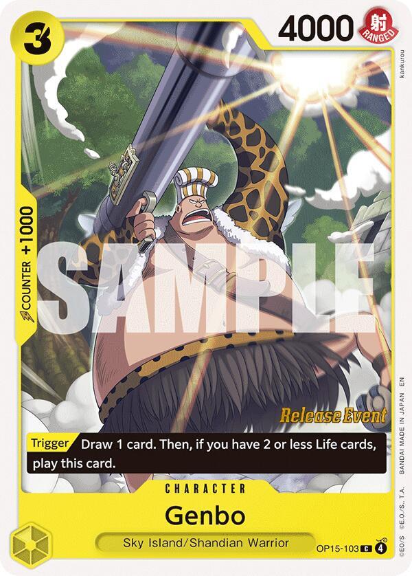 Genbo (OP15-103) [Adventure on Kami's Island Release Event Cards]