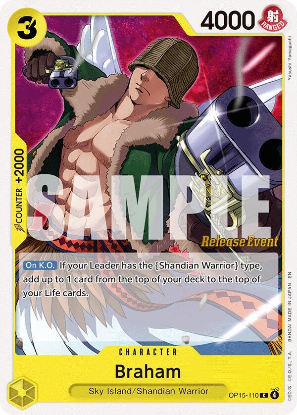 Braham (OP15-110) [Adventure on Kami's Island Release Event Cards]
