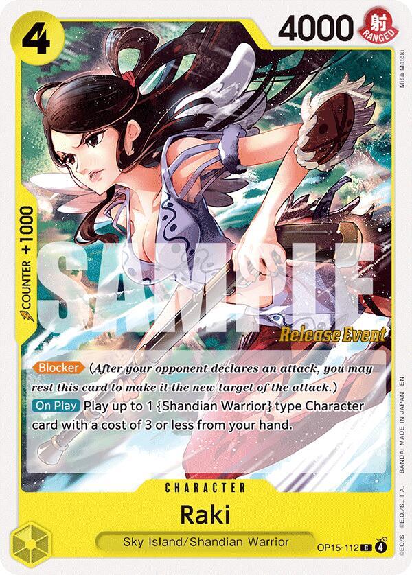 Raki (OP15-112) [Adventure on Kami's Island Release Event Cards]