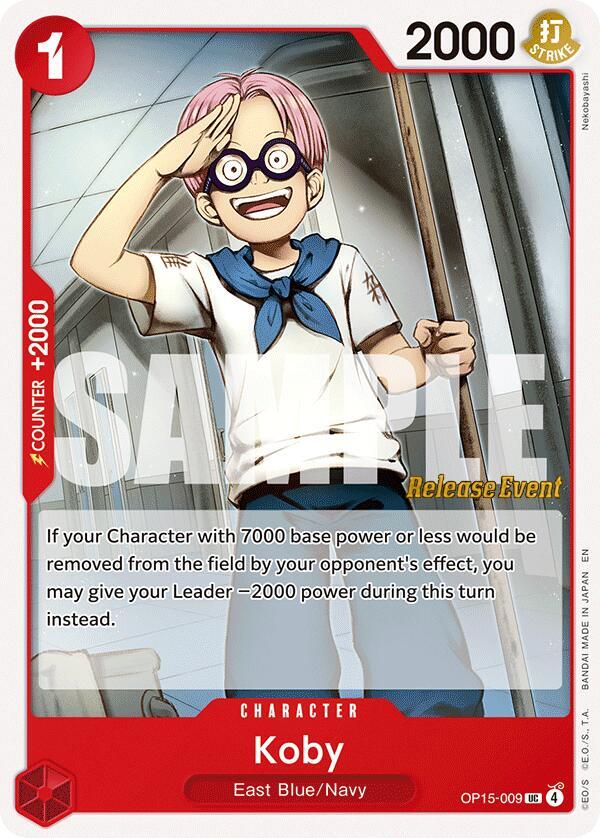 Koby (OP15-009) [Adventure on Kami's Island Release Event Cards]