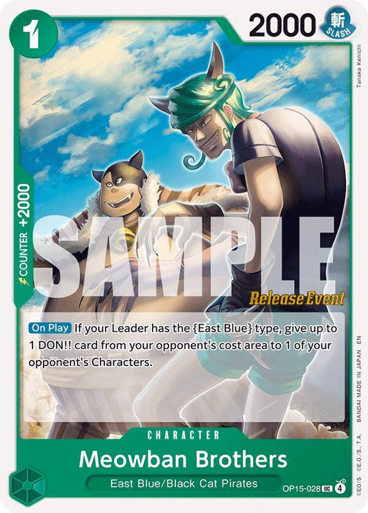 Meowban Brothers (OP15-028) [Adventure on Kami's Island Release Event Cards]