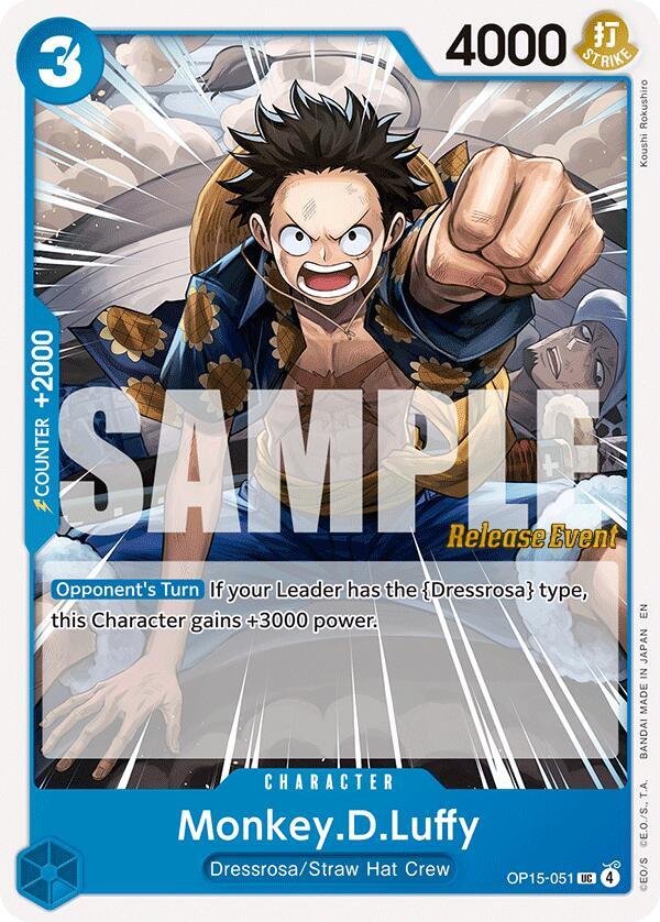 Monkey.D.Luffy (OP15-051) [Adventure on Kami's Island Release Event Cards]