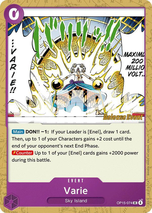 Varie (OP15-074) [Adventure on Kami's Island Release Event Cards]