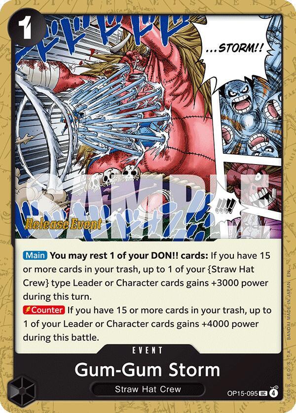 Gum-Gum Storm (OP15-095) [Adventure on Kami's Island Release Event Cards]