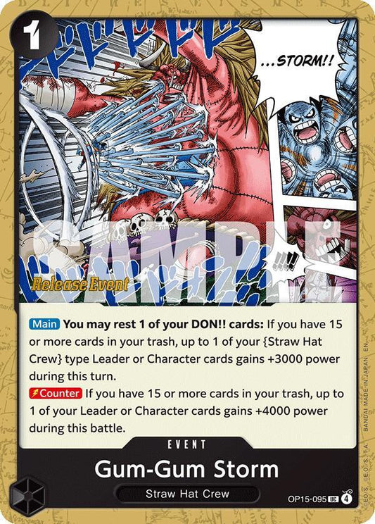 Gum-Gum Storm (OP15-095) [Adventure on Kami's Island Release Event Cards]