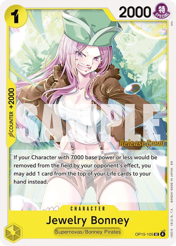Jewelry Bonney (OP15-105) [Adventure on Kami's Island Release Event Cards]