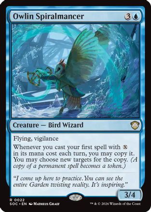 Owlin Spiralmancer (SOC-022) - Commander: Secrets of Strixhaven