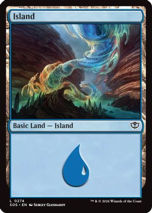 Island (0274) (SOS-274) - Secrets of Strixhaven Foil