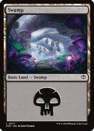 Swamp (0277) (SOS-277) - Secrets of Strixhaven Foil