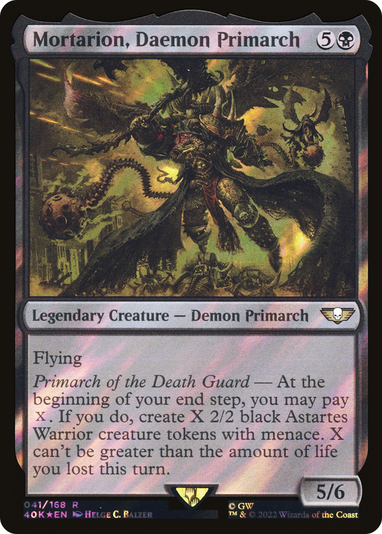 Mortarion, Daemon Primarch (Surge Foil) [Universes Beyond: Warhammer 40,000]