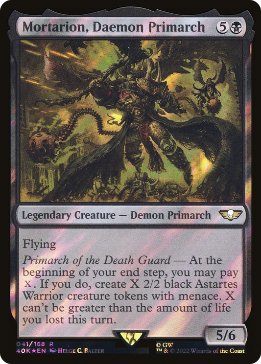 Mortarion, Daemon Primarch (Surge Foil) [Universes Beyond: Warhammer 40,000]
