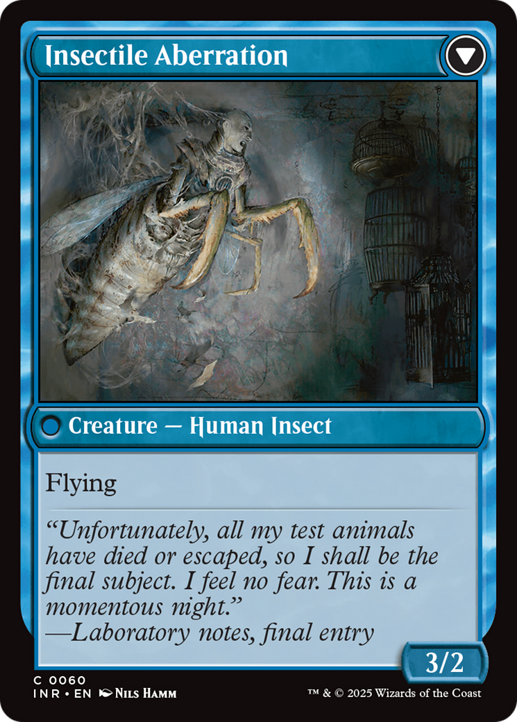 Delver of Secrets // Insectile Aberration (INR-060) - Innistrad Remastered Foil