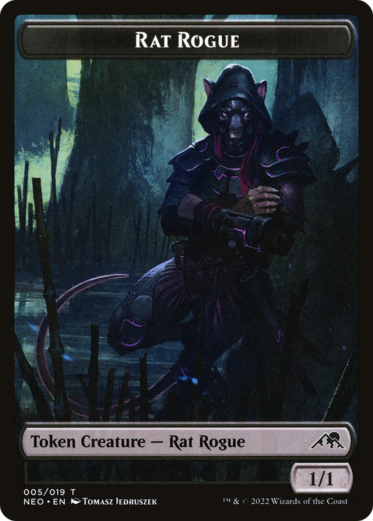 Rat Rogue (NEO-005) - Kamigawa: Neon Dynasty Tokens