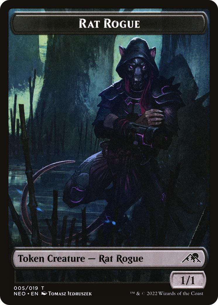 Rat Rogue (NEO-005) - Kamigawa: Neon Dynasty Tokens Foil