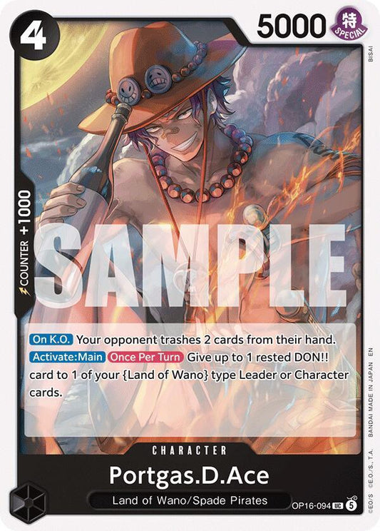 Portgas.D.Ace (094) (OP16-094) [The Time of Battle]