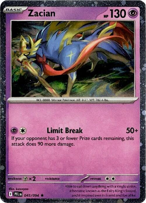 Zacian - 045/094 (Cosmos Holo) [Blister Exclusives]