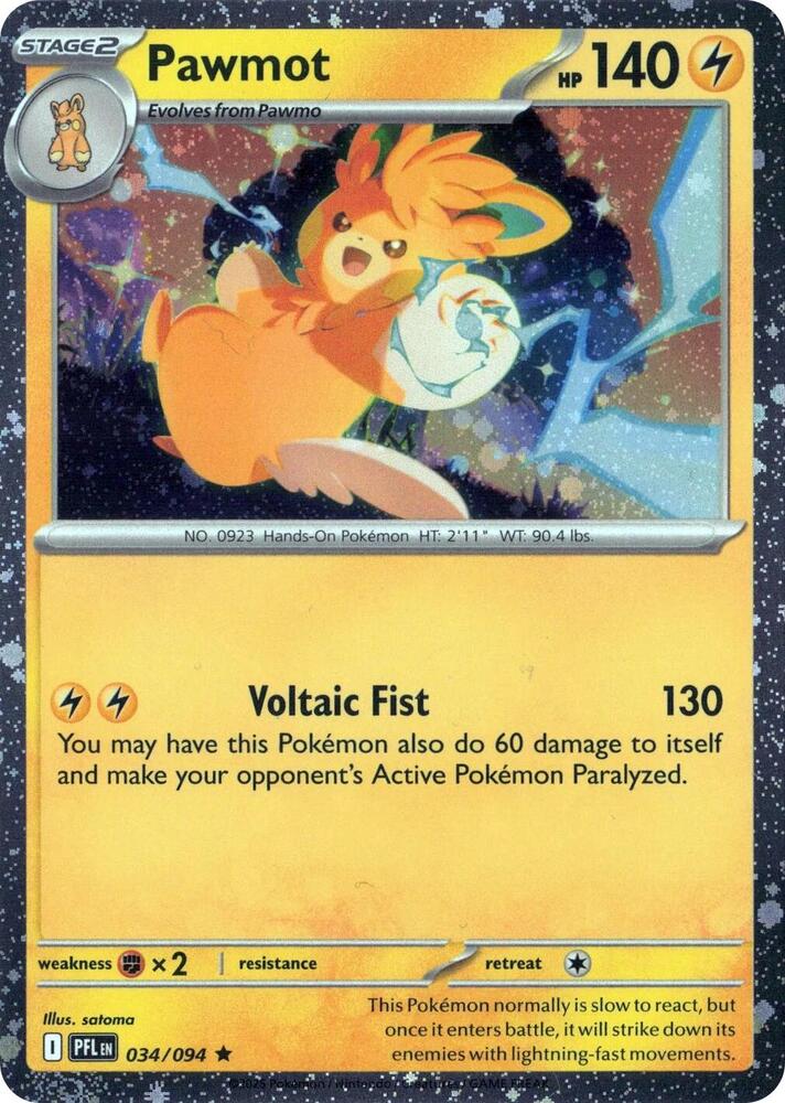 Pawmot - 034/094 (Cosmos Holo) [Blister Exclusives]
