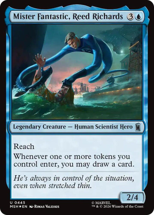 Mister Fantastic, Reed Richards (Surge Foil) (445) [Marvel Super Heroes]