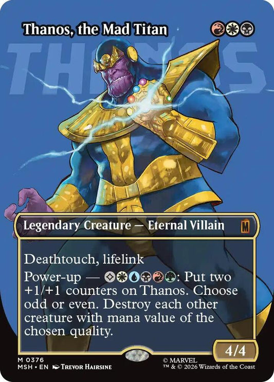 Thanos, the Mad Titan (Borderless) (0376) [Marvel Super Heroes]